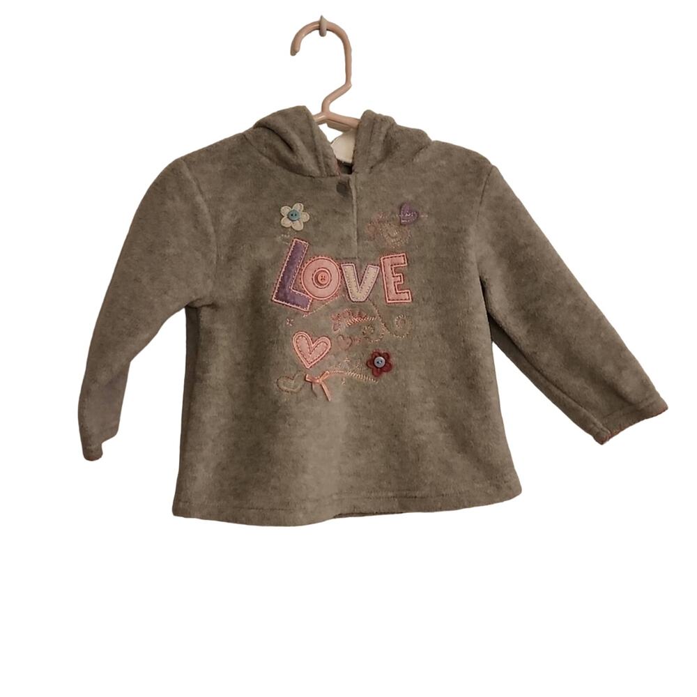 Miniwear Fleece Hoodie, Love